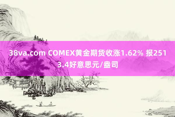 38va.com COMEX黄金期货收涨1.62% 报2513.4好意思元/盎司