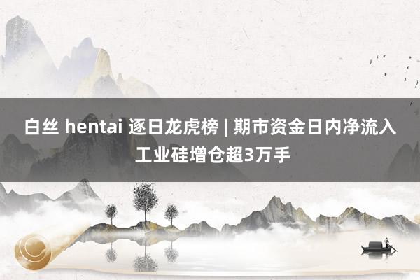 白丝 hentai 逐日龙虎榜 | 期市资金日内净流入 工业硅增仓超3万手